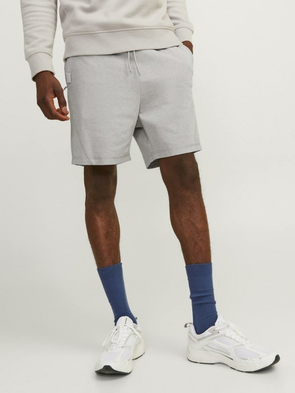 Jack & Jones Svetlo sive moške športne hlače Jack & Jones Gordon