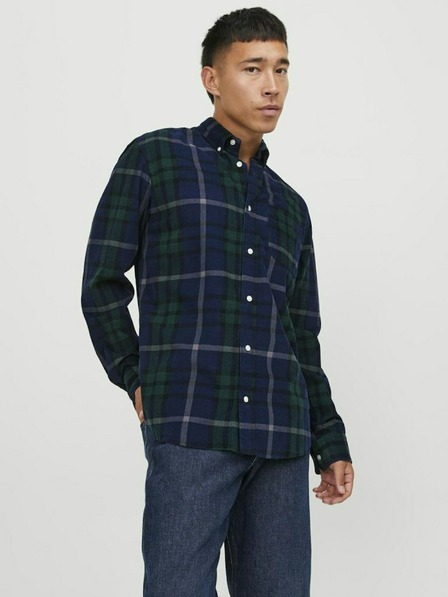 Jack & Jones Temno modra moška karirasta majica Jack & Jones Brook