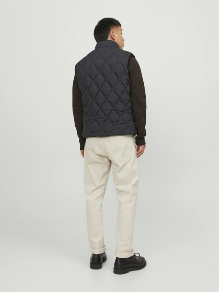 Jack & Jones Črna moška obojestranska jopica Jack & Jones