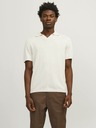 Jack & Jones Kremasta moška polo majica Jack & Jones iz lanene mešanice
