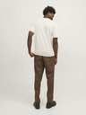 Jack & Jones Kremasta moška polo majica Jack & Jones iz lanene mešanice
