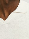 Jack & Jones Kremasta moška polo majica Jack & Jones iz lanene mešanice