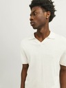 Jack & Jones Kremasta moška polo majica Jack & Jones iz lanene mešanice
