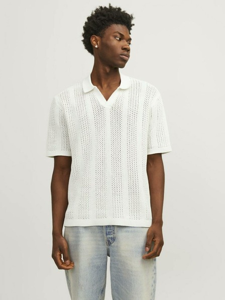 Jack & Jones Kremasta moška polo majica Jack & Jones Taormina