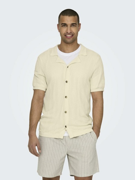 ONLY & SONS Kremasta moška pletena majica ONLY & SONS Diego