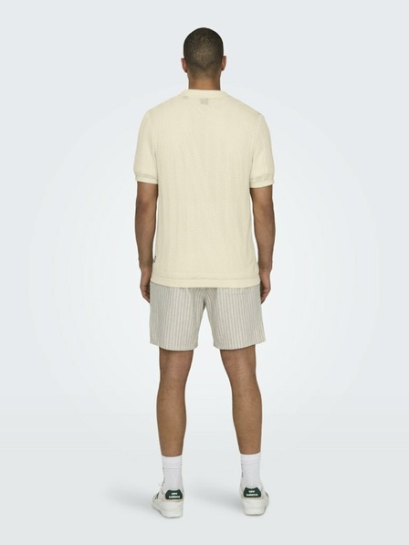 ONLY & SONS Kremasta moška pletena majica ONLY & SONS Diego