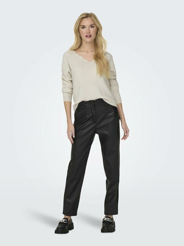 ONLY Kremni ženski pulover ONLY Gabriel