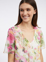 Orsay Roza in bela ženska cvetlična bluza ORSAY
