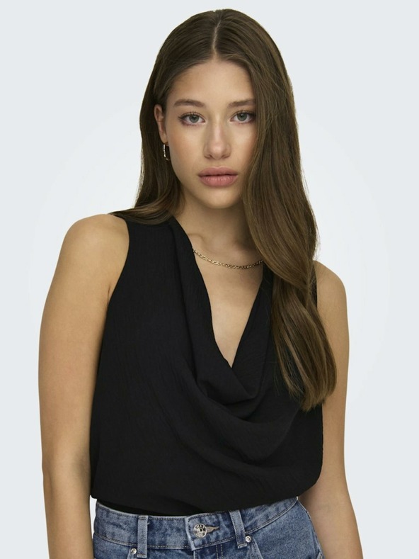 ONLY Črna ženska majica ONLY Mette