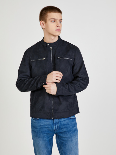 ONLY & SONS Črna jakna iz semiša ONLY & SONS Willow