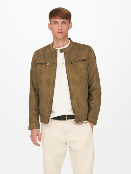 ONLY & SONS Rjava jakna iz semiša ONLY & SONS Willow