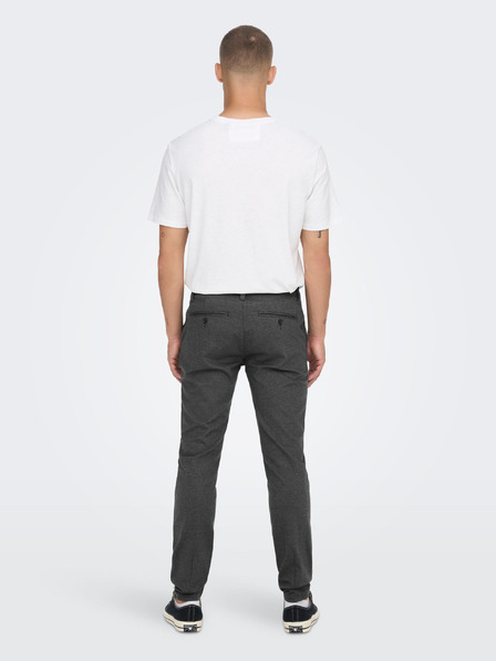 ONLY & SONS Temno sive moške hlače chino ONLY & SONS Mark
