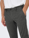 ONLY & SONS Temno sive moške hlače chino ONLY & SONS Mark