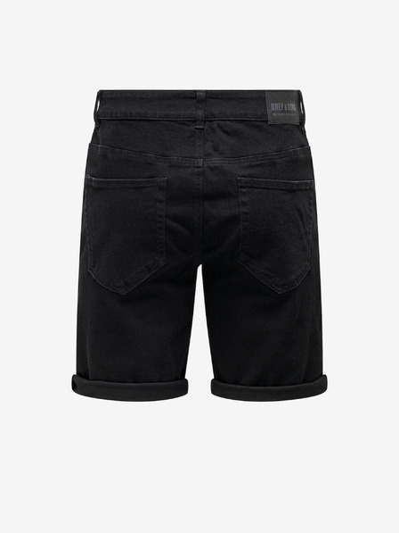 ONLY & SONS Črne moške kratke hlače iz džinsa ONLY & SONS Ply