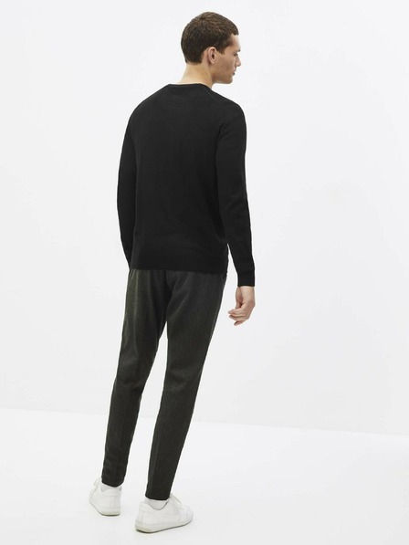 Celio Črn volneni pulover Celio Semeriv