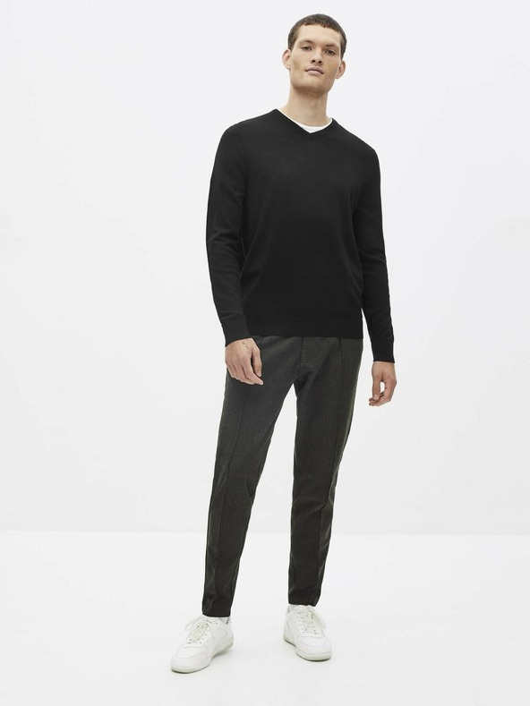 Celio Črn volneni pulover Celio Semeriv