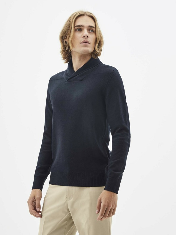 Celio Temno moder pulover Celio Sepiz