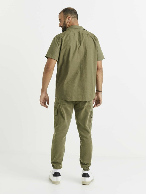Celio Kaki moška srajca z žepi Celio