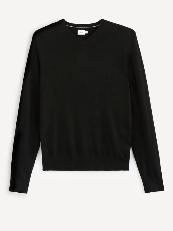 Celio Črn osnovni pulover Celio Sebase