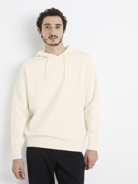 Celio Kremasta moška osnovna jopa s kapuco Celio