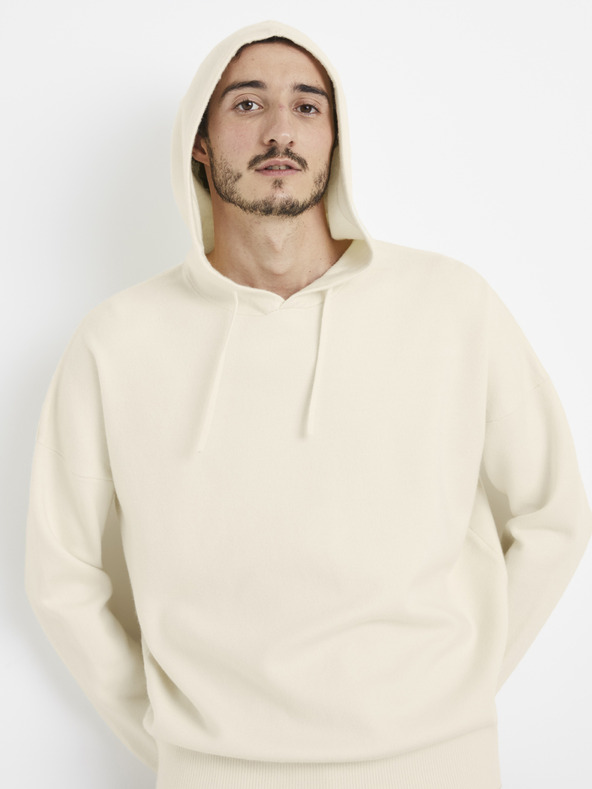 Celio Kremasta moška osnovna jopa s kapuco Celio