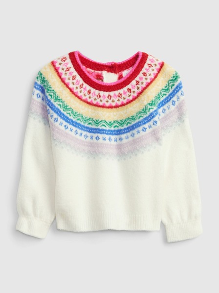 GAP Baby pleteni pulover z vzorcem GAP