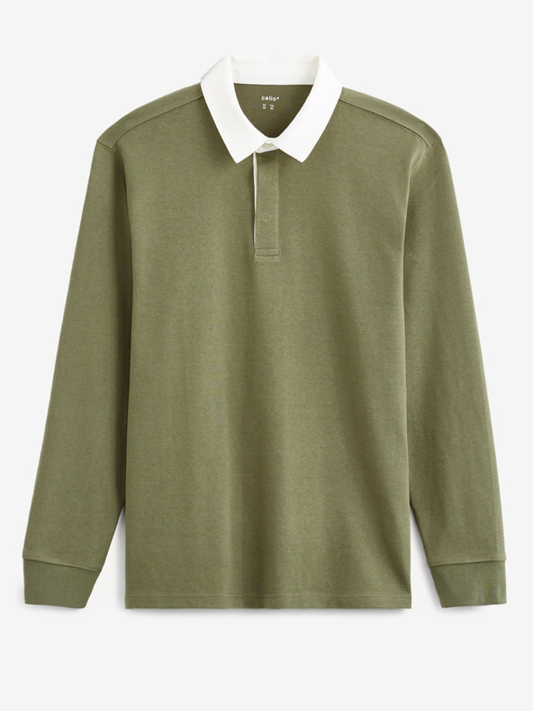 Celio Zelena moška polo majica Celio Vemix