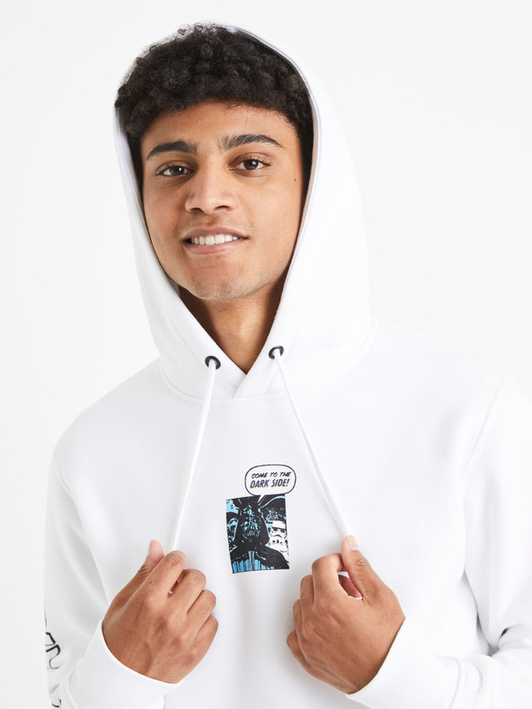 Celio Bela moška majica Celio Star Wars