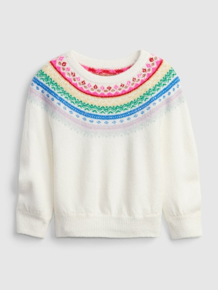 GAP Baby pleteni pulover z vzorcem GAP