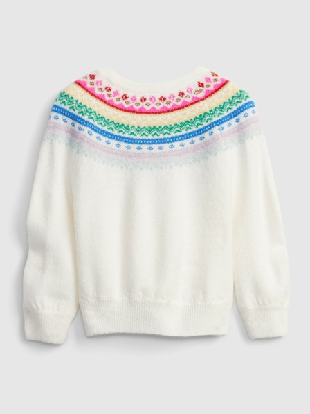 GAP Baby pleteni pulover z vzorcem GAP