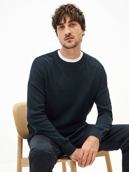 Celio Temno moder moški pulover Celio Teverti