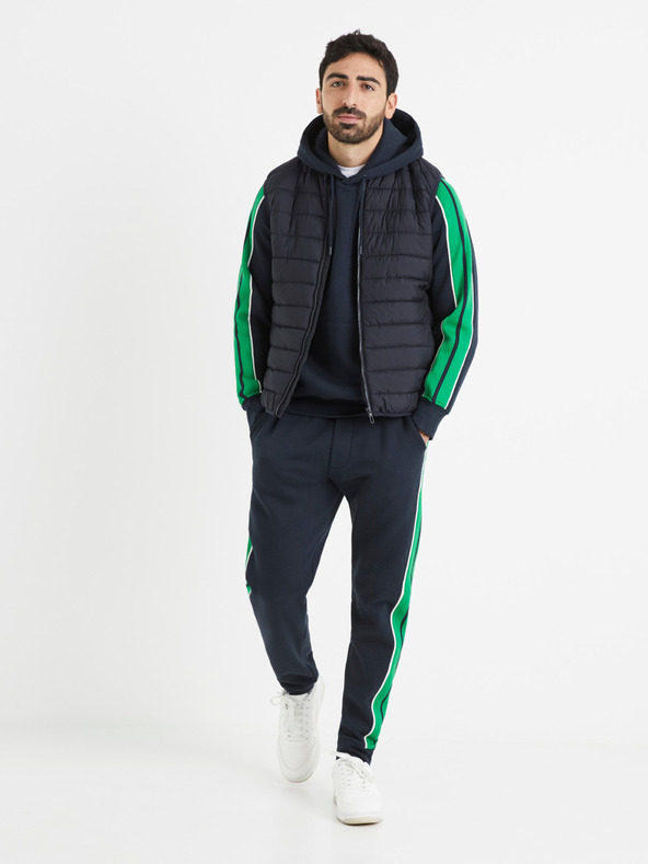 Celio Temno modra moška jopa s kapuco Celio Vebandit