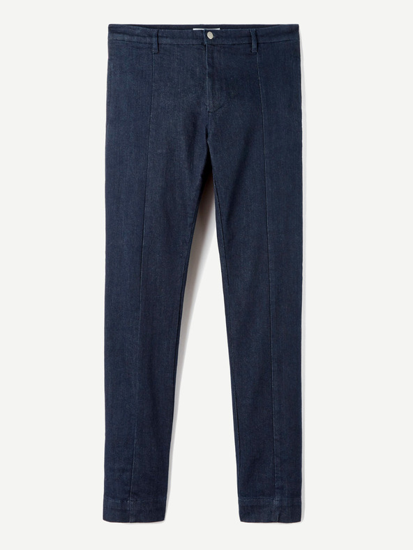 Celio Temno modre moške kavbojke ozkega kroja s črto Celio C25