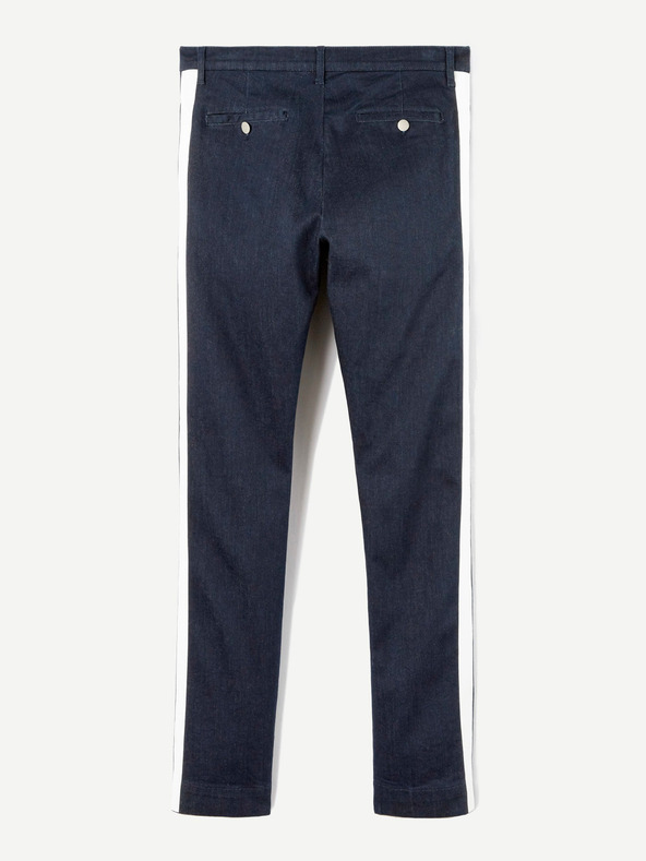 Celio Temno modre moške kavbojke ozkega kroja s črto Celio C25