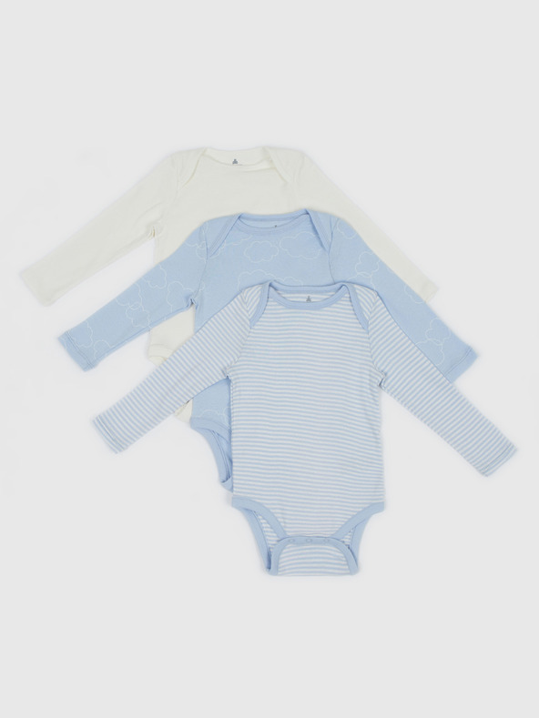 GAP Baby bodi z dolgimi rokavi, 3 kosi GAP