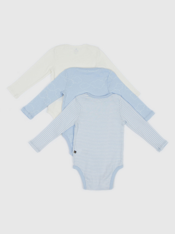 GAP Baby bodi z dolgimi rokavi, 3 kosi GAP