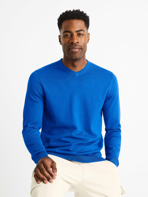 Celio Modri navadni pulover Celio Befirstv