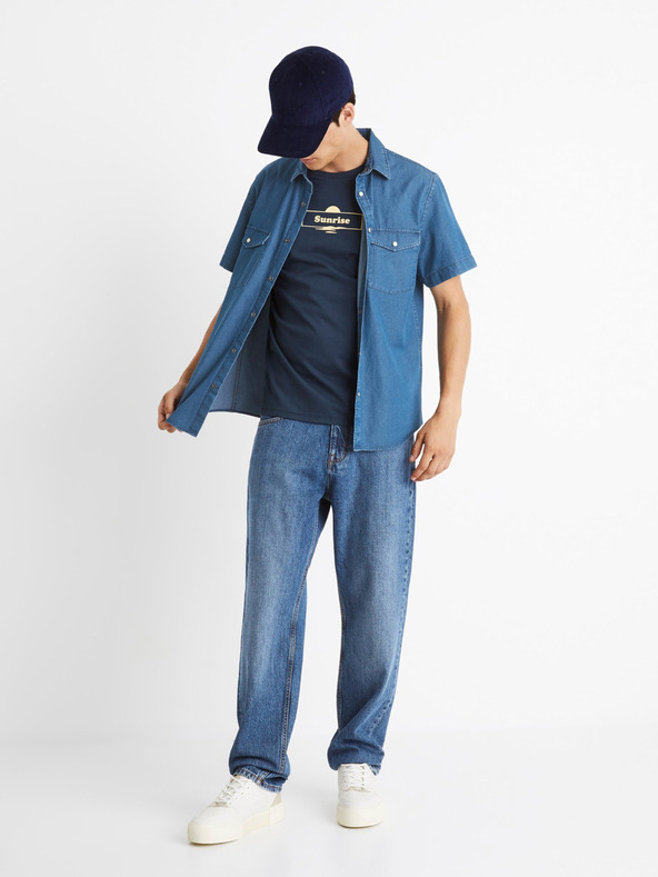Celio Modre kavbojke prostega kroja Celio C75 Coback2