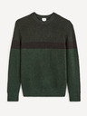 Celio Temno zelen moški pulover Celio Ceriblock