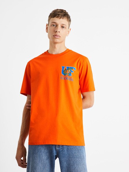 Celio Oranžna moška majica Celio University of Florida
