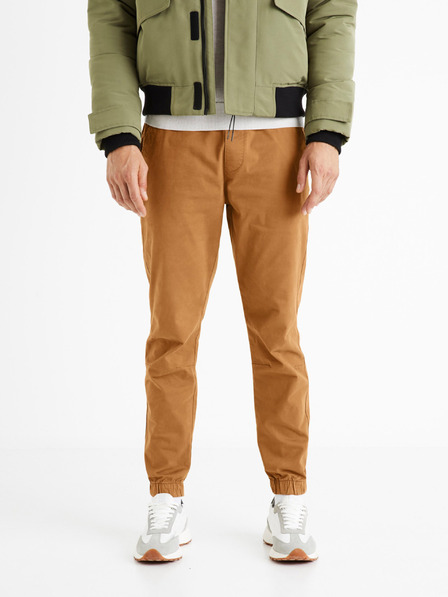 Celio Moške rjave hlače Celio Voyage