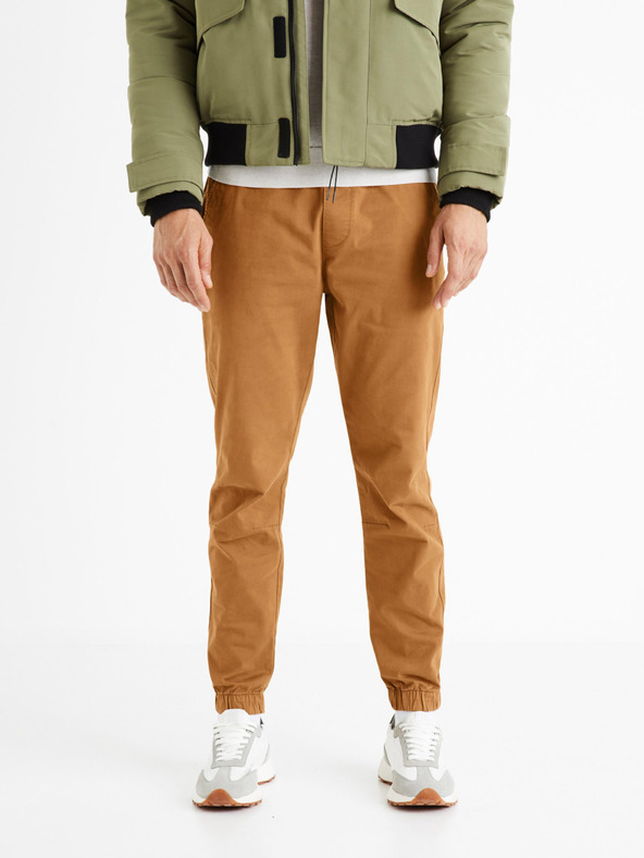 Celio Moške rjave hlače Celio Voyage