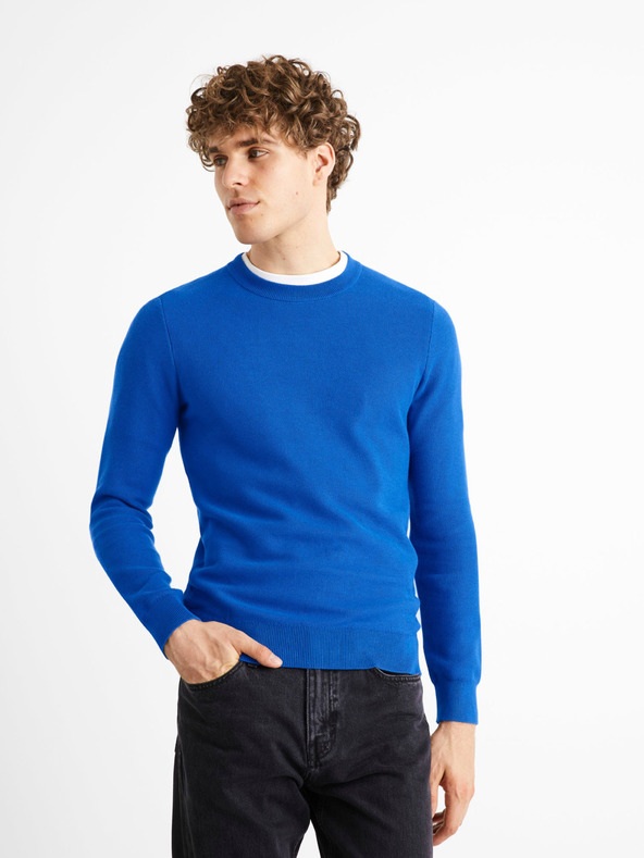 Celio Modra moška jopa Celio Bepic