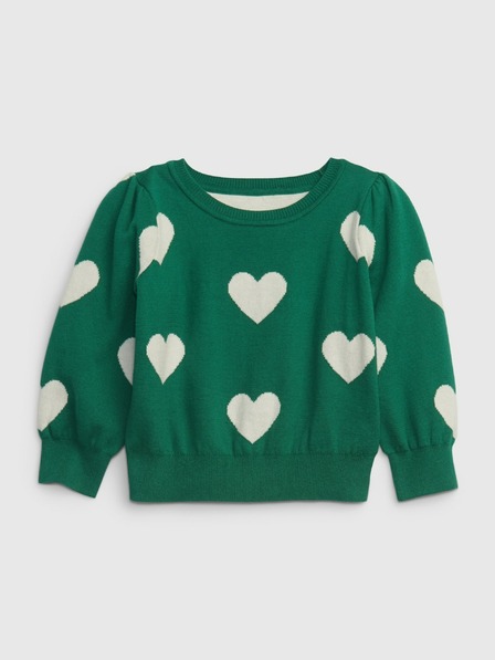 GAP Baby pulover s srčnim vzorcem GAP