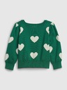 GAP Baby pulover s srčnim vzorcem GAP