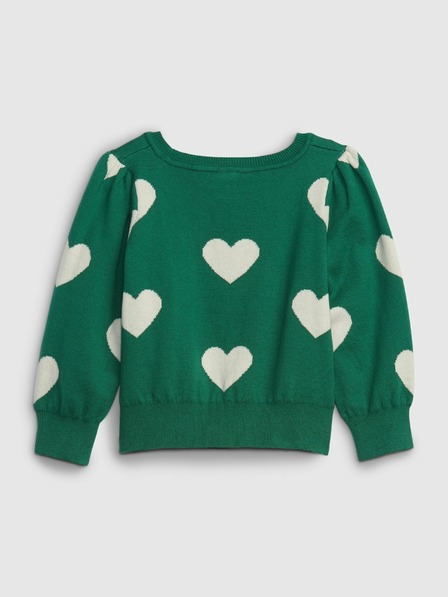 GAP Baby pulover s srčnim vzorcem GAP