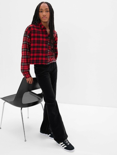 GAP Detské zamatové džínsy bootcut GAP