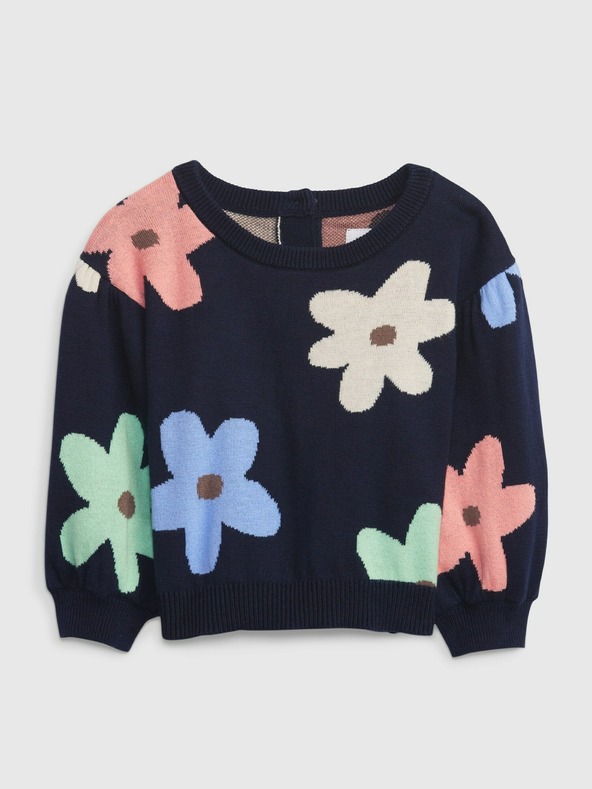 GAP Baby pulover s cvetovi GAP