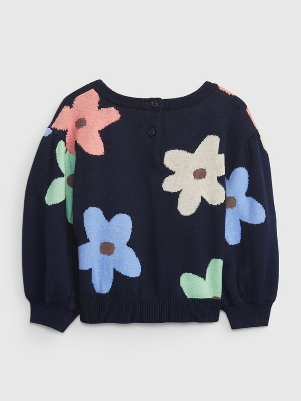 GAP Baby pulover s cvetovi GAP