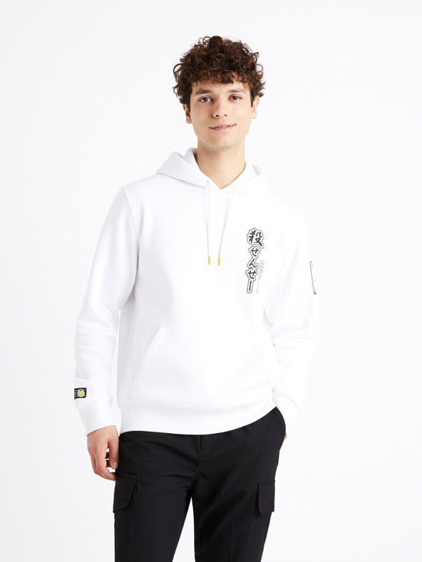 Celio Bela moška majica s potiskom Celio Assassination Classroom